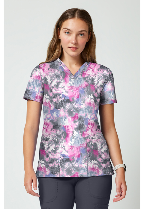 Cherokee 2 Pocket Print Top