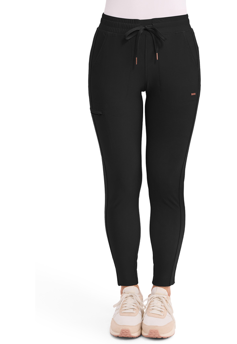 Cherokee Form Mid Rise Tapered Leg Drawstring Pant