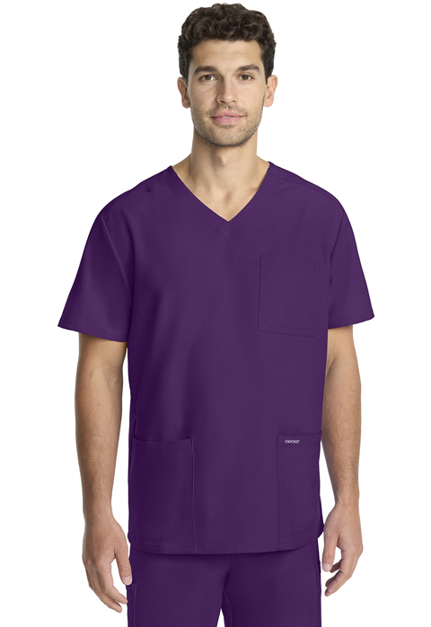 Cherokee Men's 3-Pocket V-Neck Top