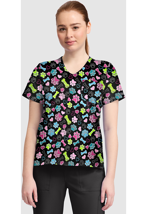 Cherokee Women's High-Low V-Neck Top