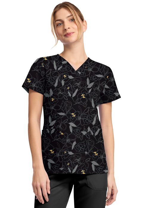 Dickies V-Neck Print Top