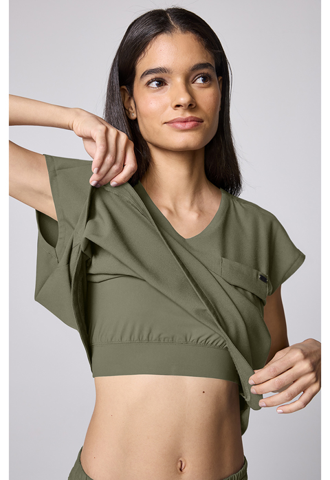 Healing Hands Built In Bra Dolman Top
