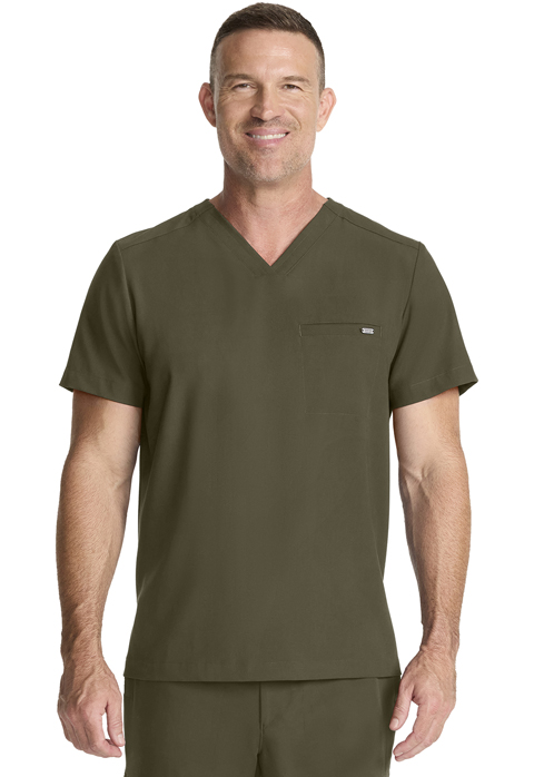 Healing Hands Men's 1-Pocket V-Neck Top