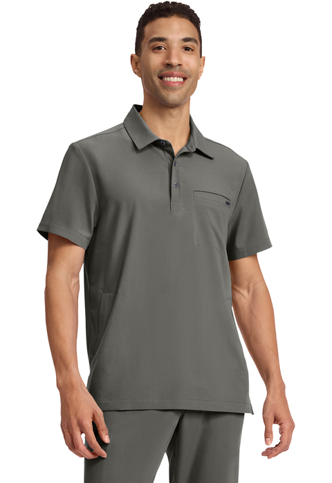 Healing Hands Men's 3-Pocket Polo Collar Top