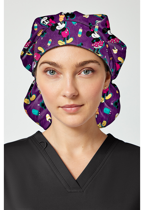 Tooniforms Unisex Print Bouffant Scrubs Hat