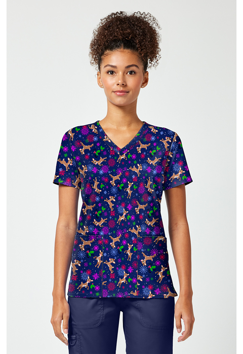 Tooniforms Print V-Neck Top