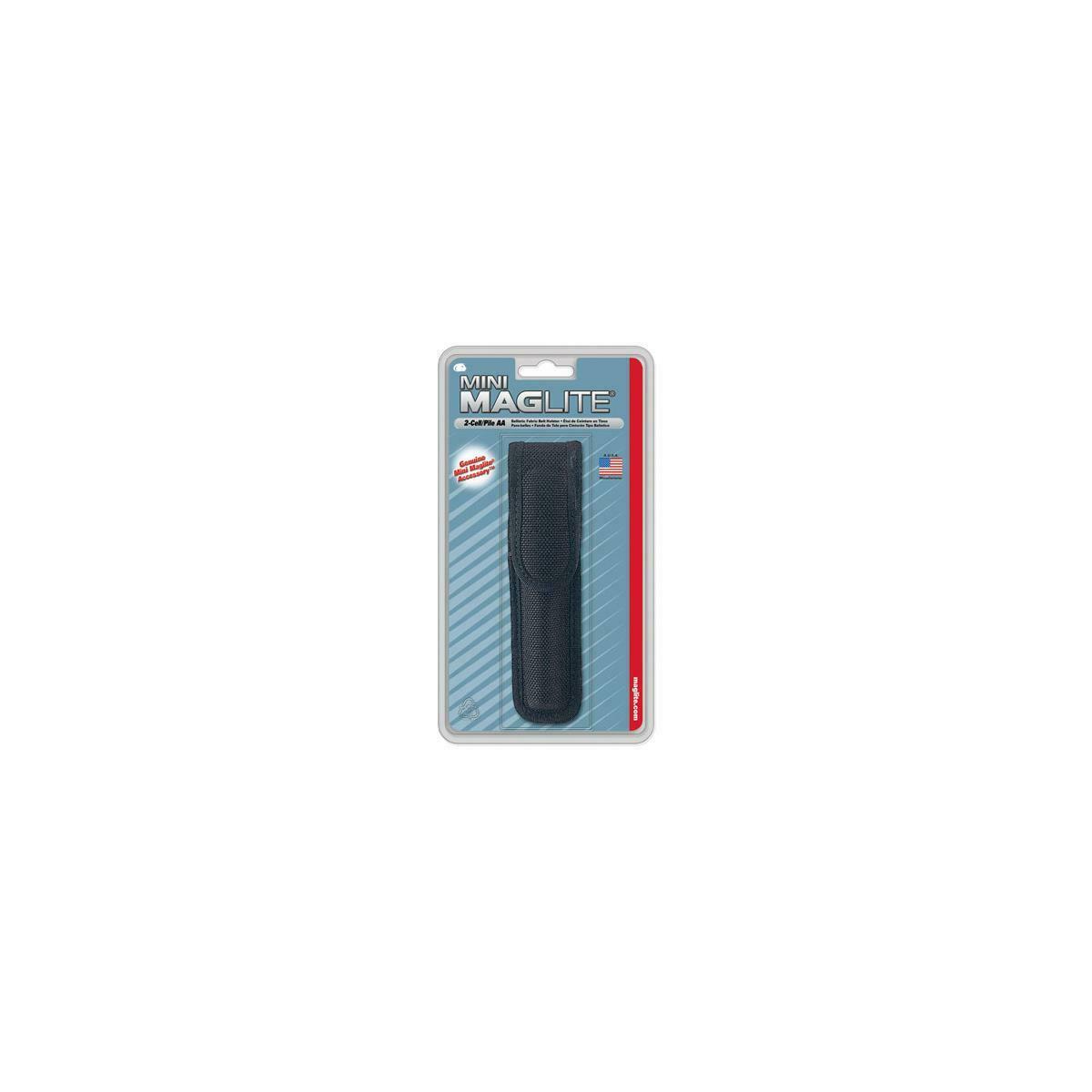 Mini Mag AA Full Flap Nylon Belt Holster
