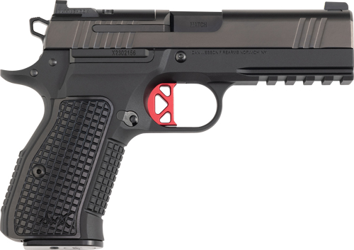 DW DWX COMPACT, OPTIC READY 9MM, BLK ALUMINUM FRAME, FRONT TRITIUM NIGHT SIGHT/HENNING BATTLEHOOK REAR, BLK ALUINUM GRIPS, 15RD