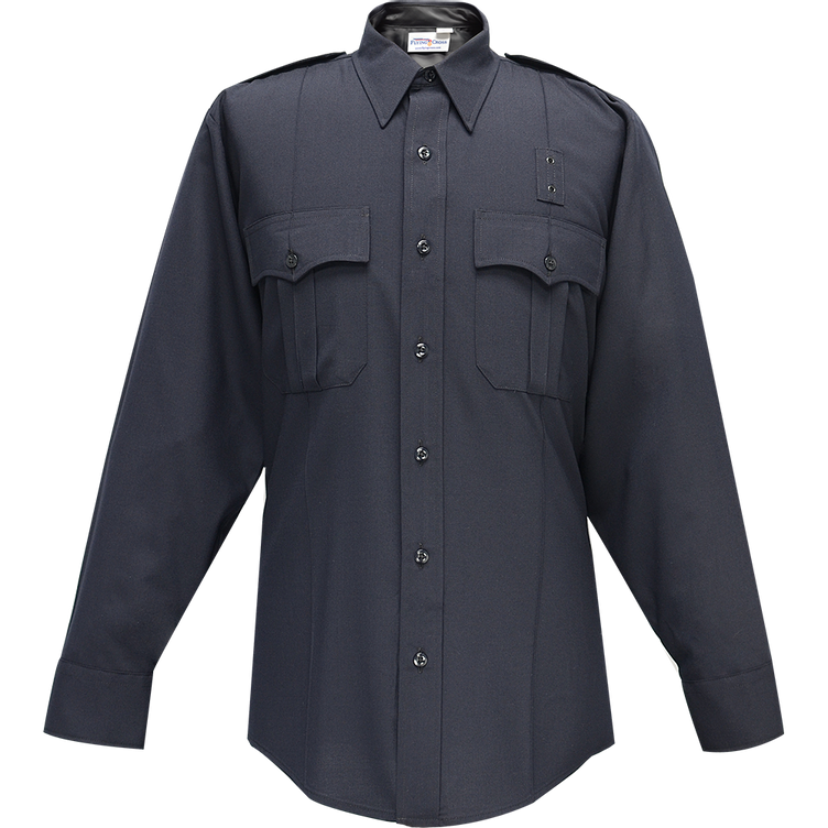 Justice Long Sleeve Shirt with Zipper - LAPD Navy