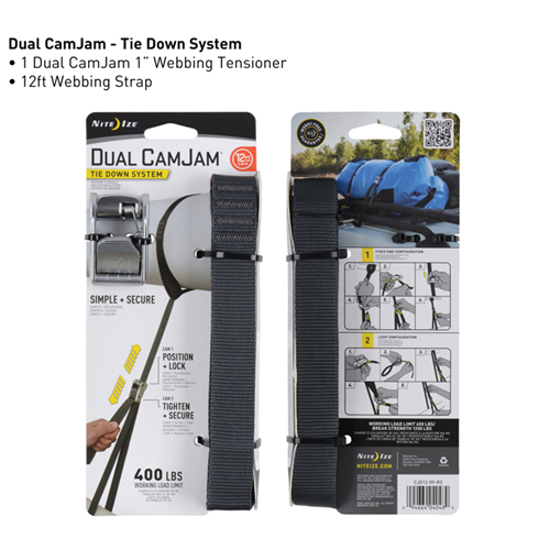 Dual CamJam Tie Down System