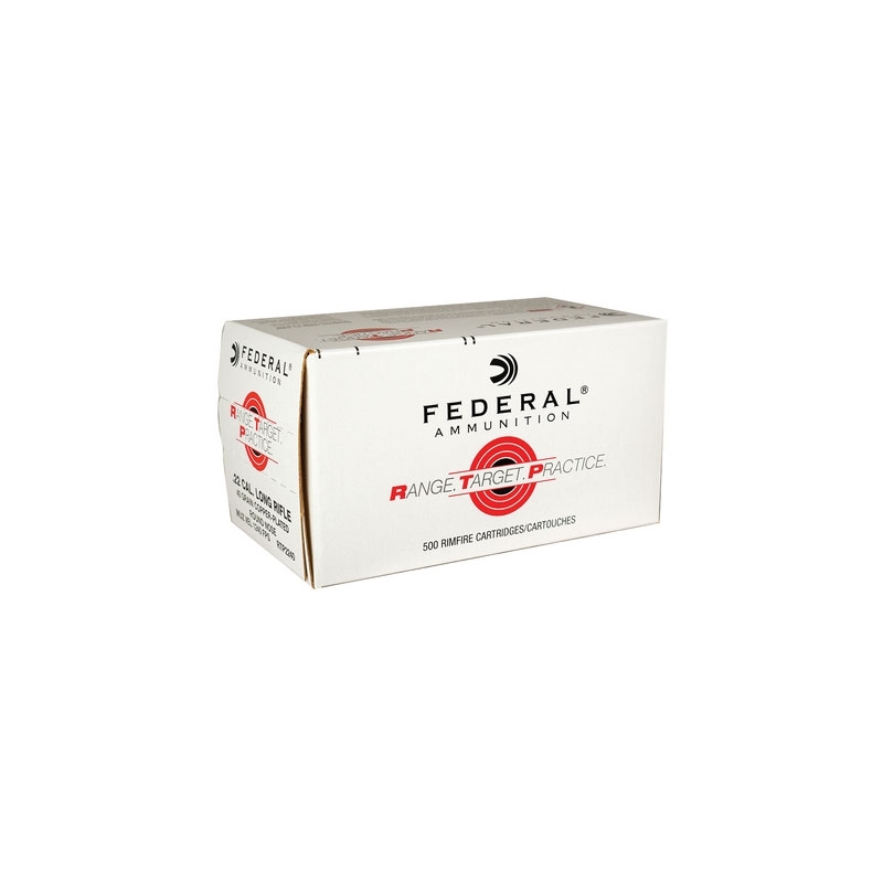 Federal Range Target Practice .22 Long Rifle Ammo 40 Grain Copper Plated Round Nose – RTP2240