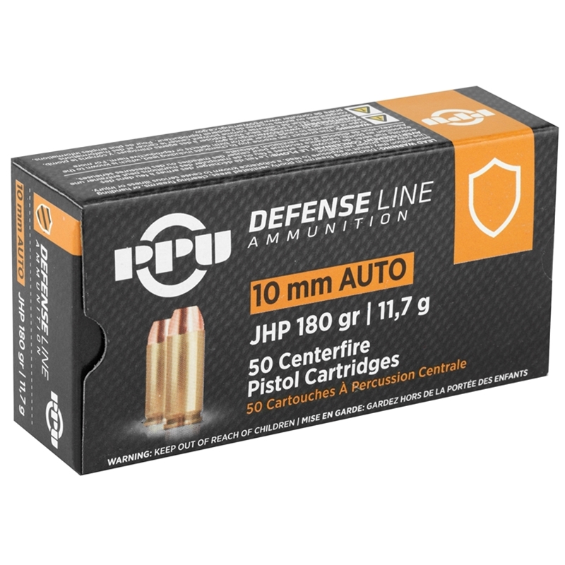Prvi Partizan 10mm Auto Ammo 180 Grain Jacketed Hollow Point - PPD10