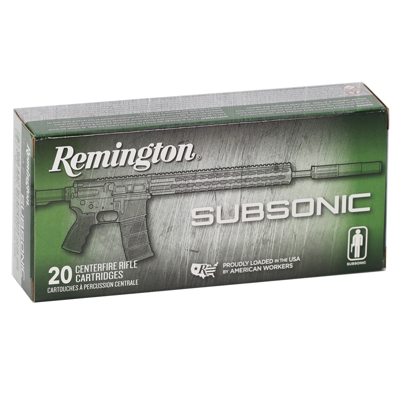 Advanced Armament Remington Subsonic 300 AAC Blackout Ammo 220 Grain Open Tip Flat Base - S300AAC4