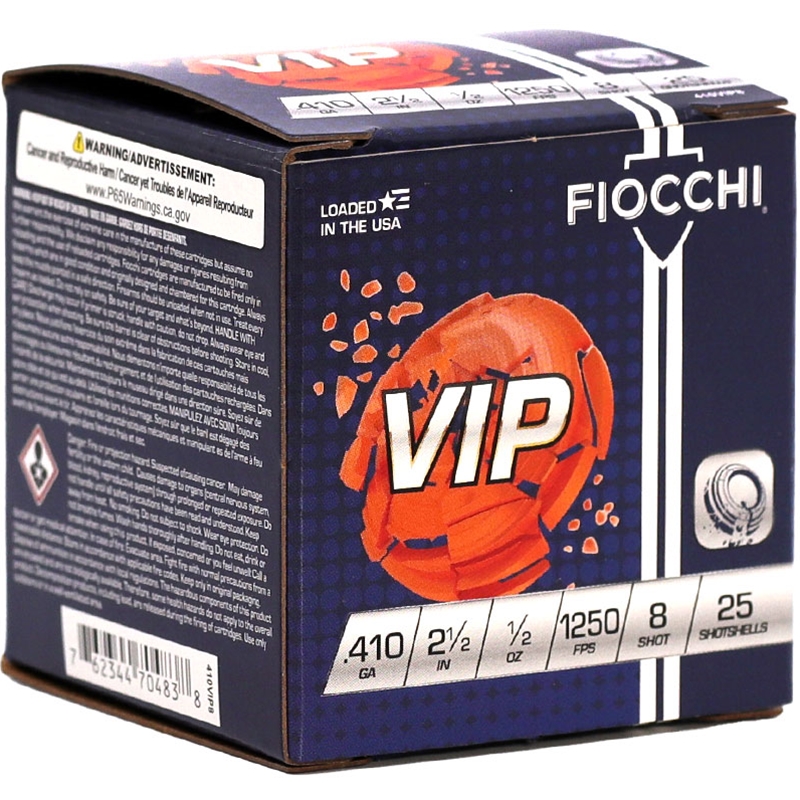 Fiocchi Exacta Target .410 Bore Ammo 1/2 oz #8 Lead Shot - 410VIP8
