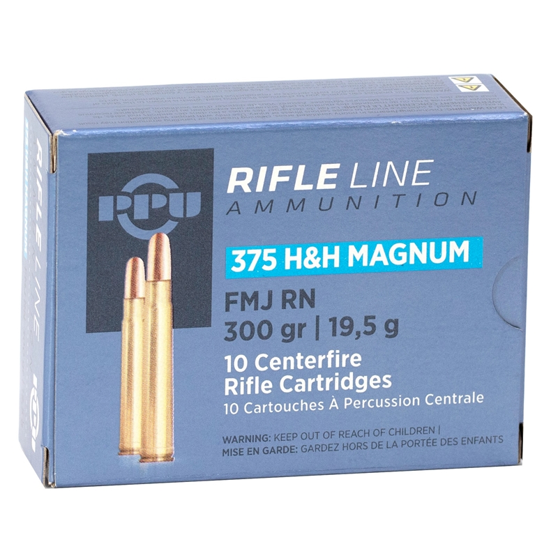 Prvi Partizan 375 H&H Magnum Ammo 300 Grain Full Metal Jacket - PP375F
