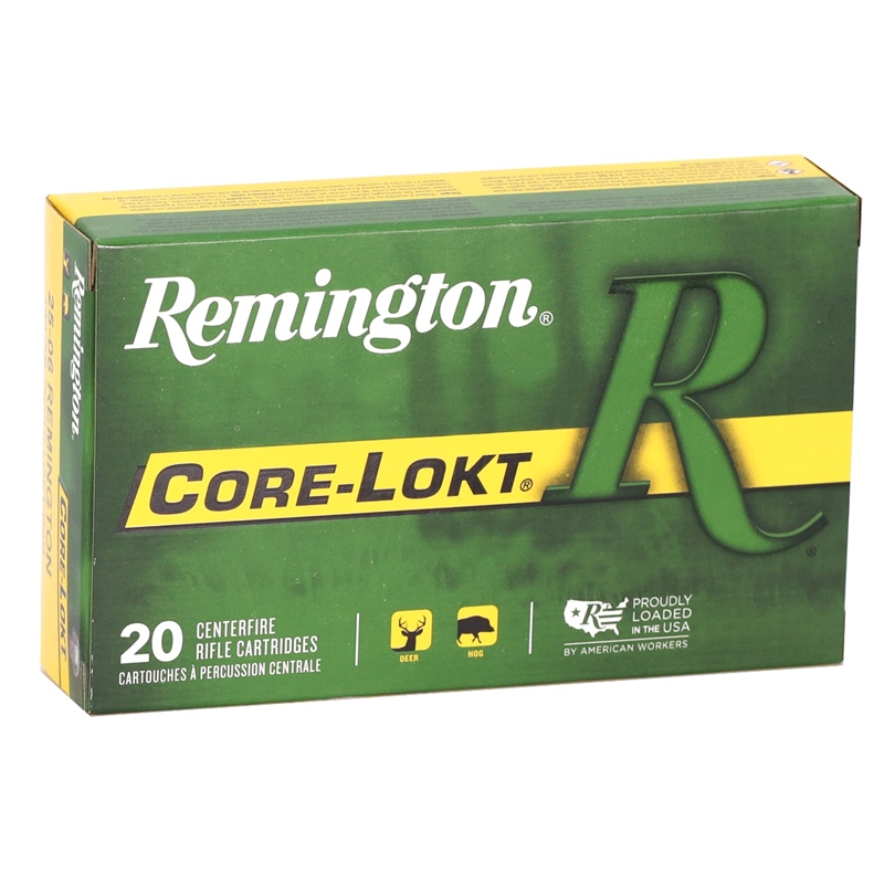 Remington Core-Lokt 25-06 Remington Ammo 100 Grain Pointed Soft Point - R25062