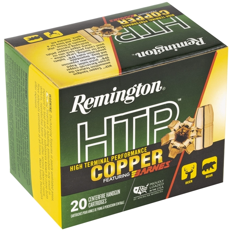 Remington High Terminal Performance Copper .44 Remington Magnum Ammo 225 Grain Barnes XPB – HTP44MAG1