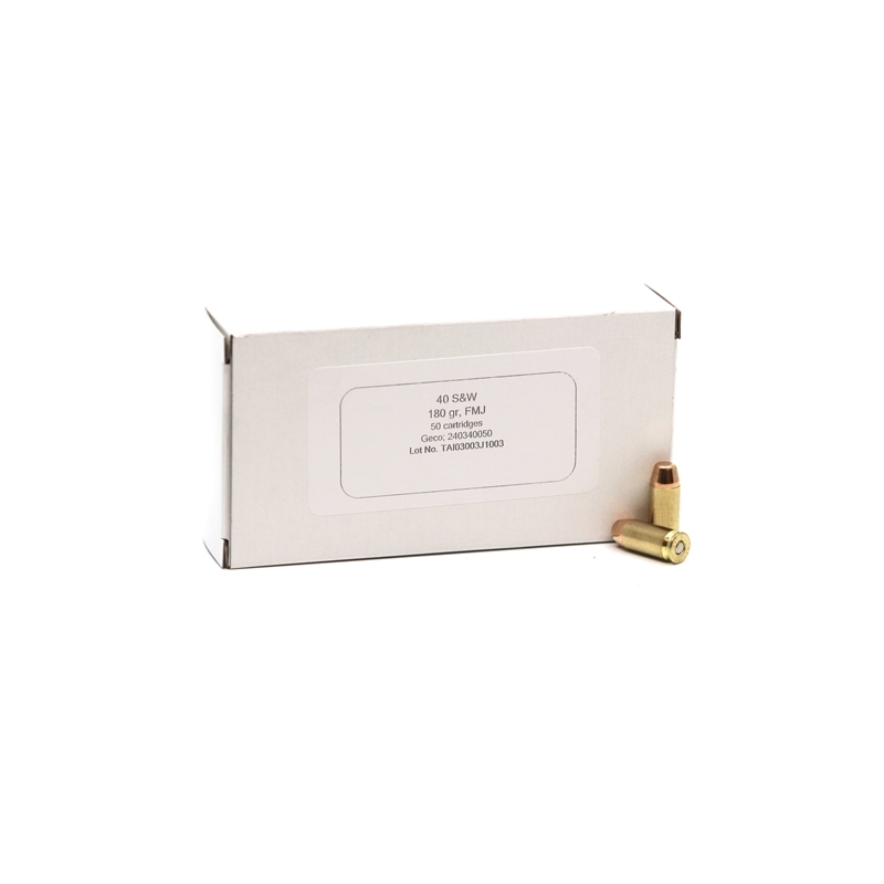 Geco 40 S&W Ammo 180 Grain Full Metal Jacket