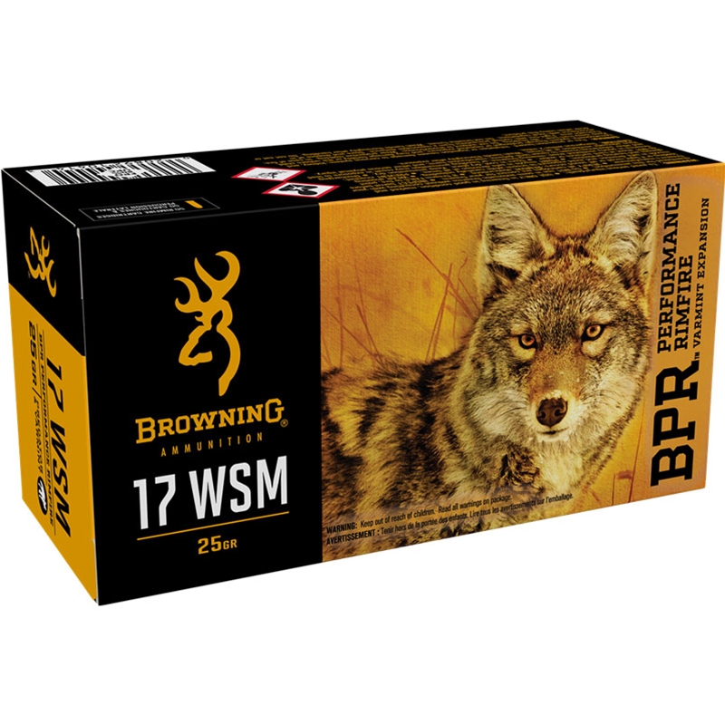 Browning BPR 17 Winchester Super Magnum Ammo 25 Grain Polymer Tip - B196117050 