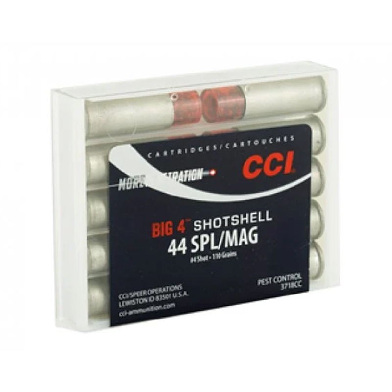 CCI Big 4 Shotshell 44 Special/.44 Magnum Ammo 110 Grain #4 Shot - 3718CC