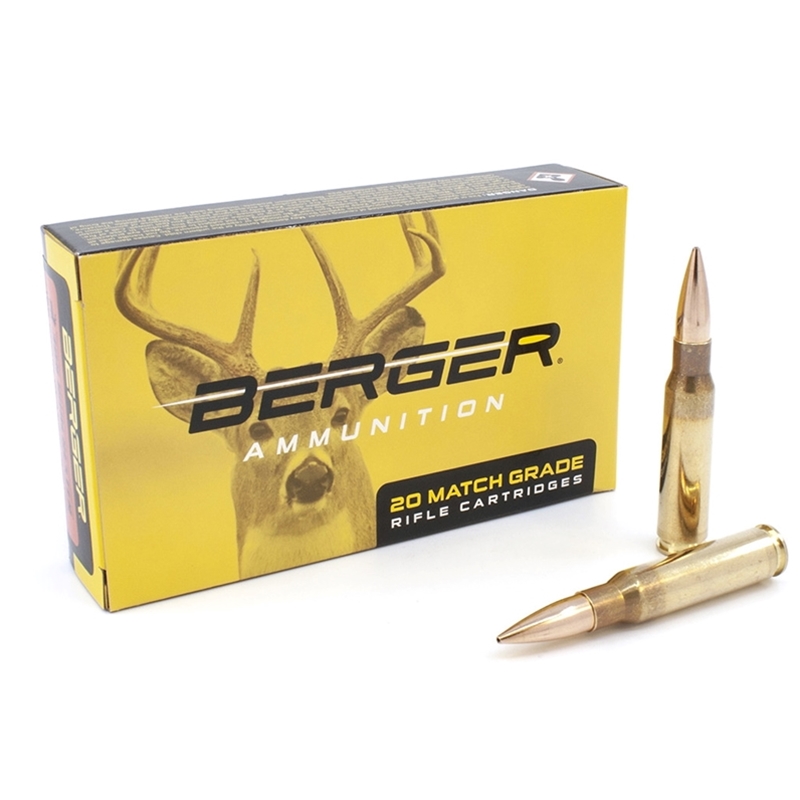 Berger Match Grade 308 Winchester Ammo 168 Grain Jacketed Hollow Point - 65-60040