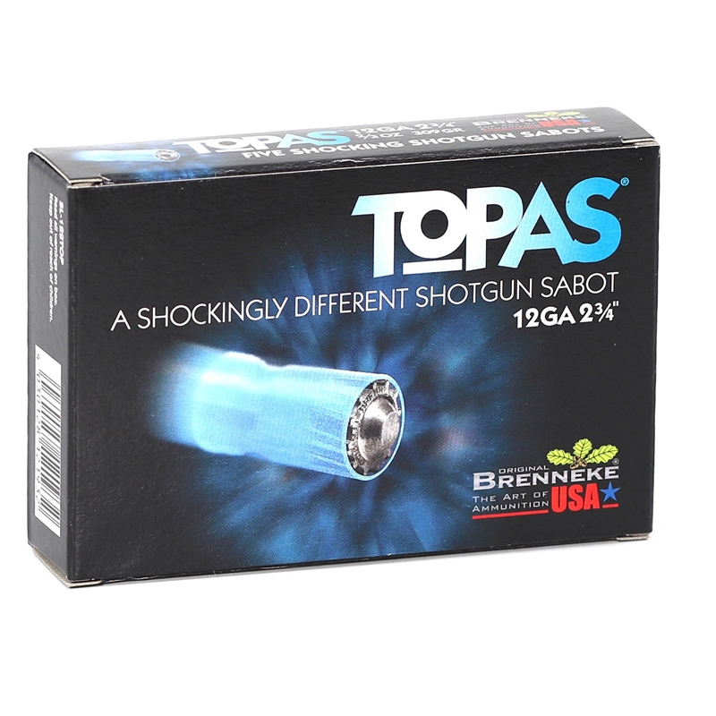 Brenneke Brenneke TOPAS 12 Gauge Ammo 2-3/4" 309 Grain Rifled Sabot Slug - SL-122TOP