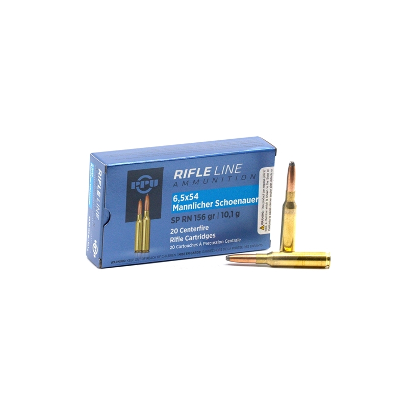 Prvi Partizan 6.5x54mm Mannlicher-Schoenauer Ammo 156 Grain Soft Point - PP6MS