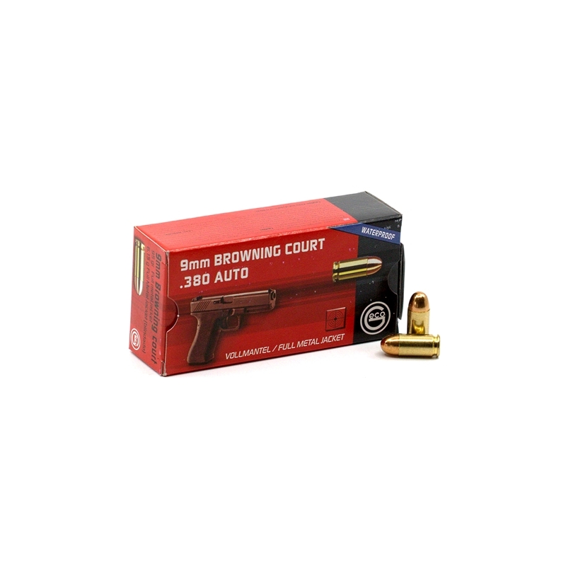 Geco 380 ACP Auto Ammo 95 Grain Full Metal Jacket Waterproof 