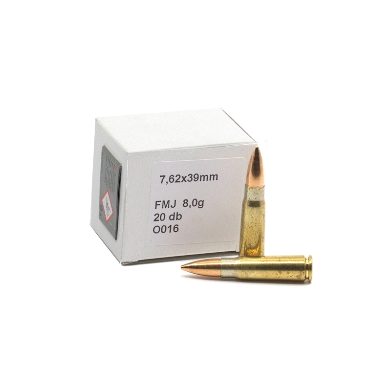 Geco 7.62x39mm Ammo 124 Grain Full Metal Jacket Blem
