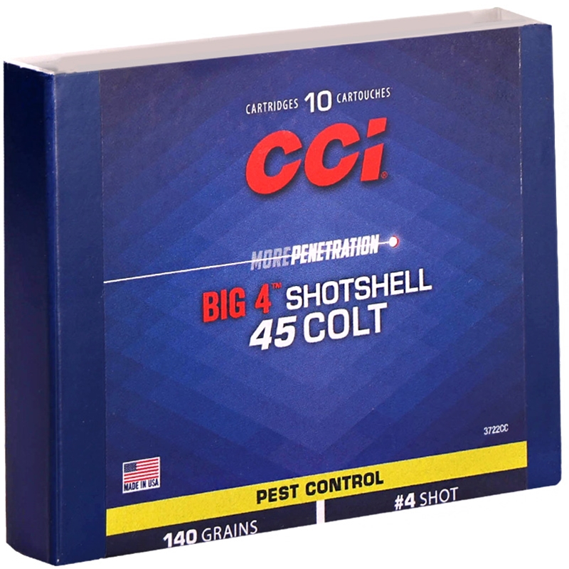CCI Shotshell 45 Long Colt Ammo 140 Grain #4 Shot - 3722CC