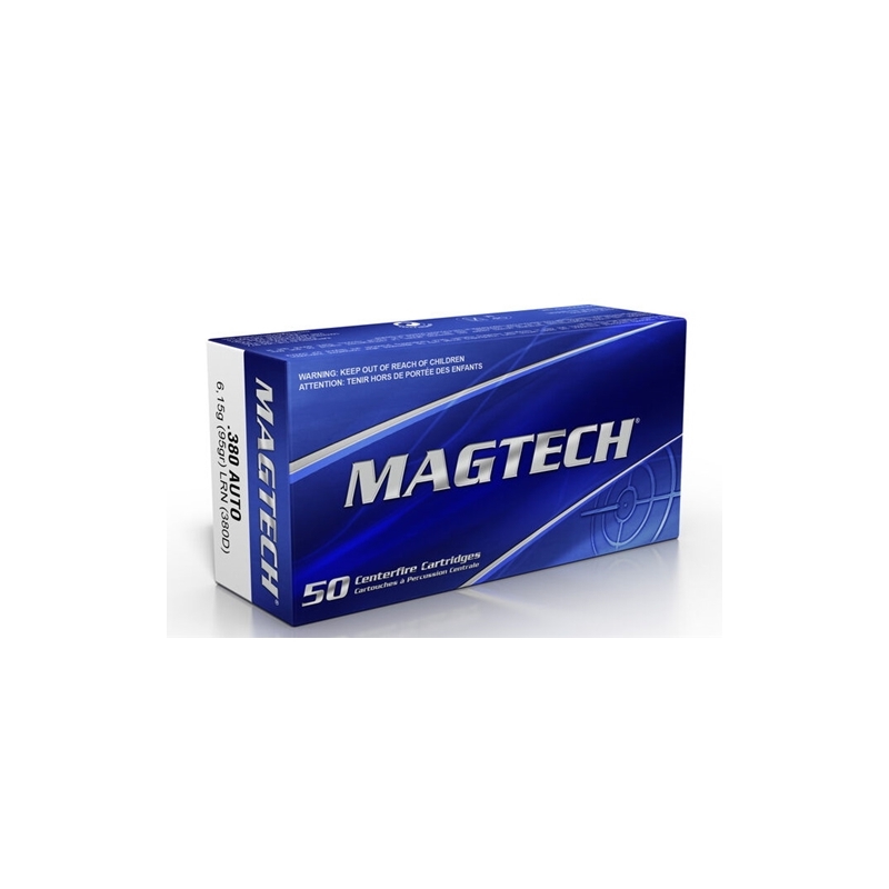 Magtech 380 ACP AUTO Ammo 95 Grain Lead Round Nose - 380D