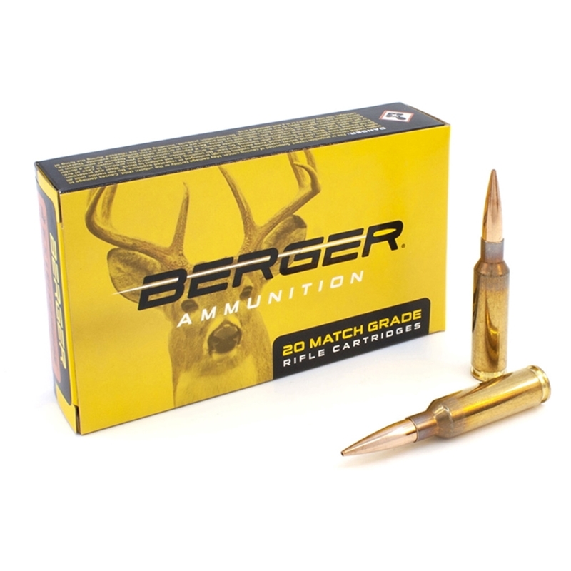 Berger Match Grade 6.5 Creedmoor Ammo 156 Grain EOL Elite Hunter - 65-31070