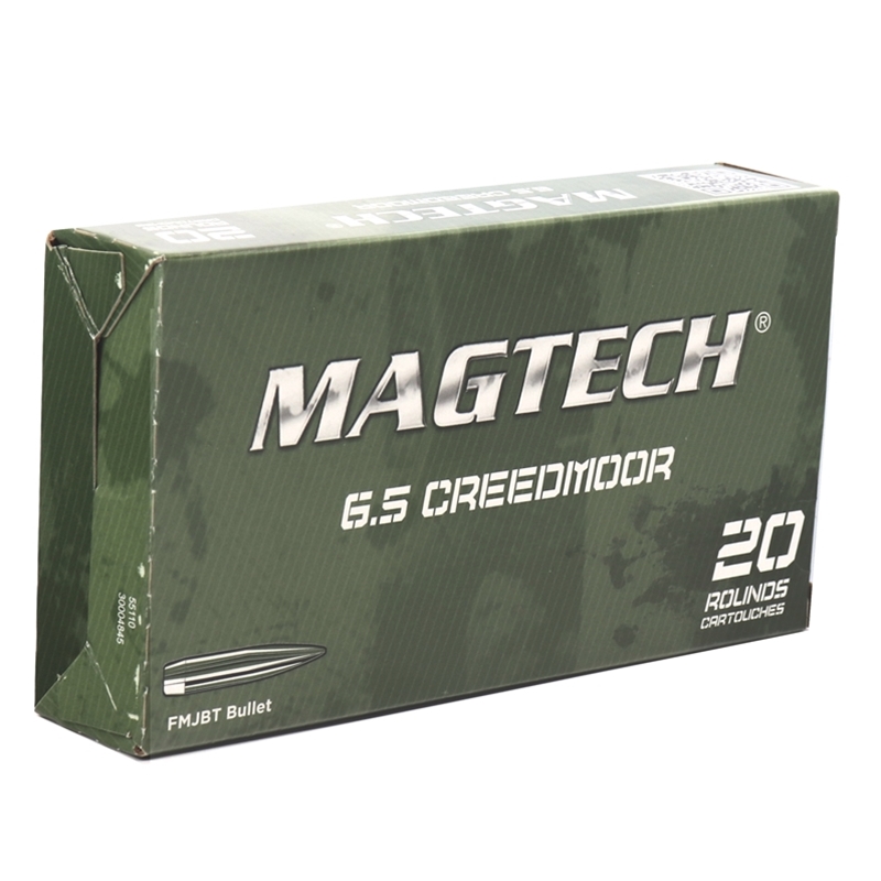 Magtech 6.5 Creedmoor Ammo 140 Grain Full Metal Jacket Boat Tail - 65A