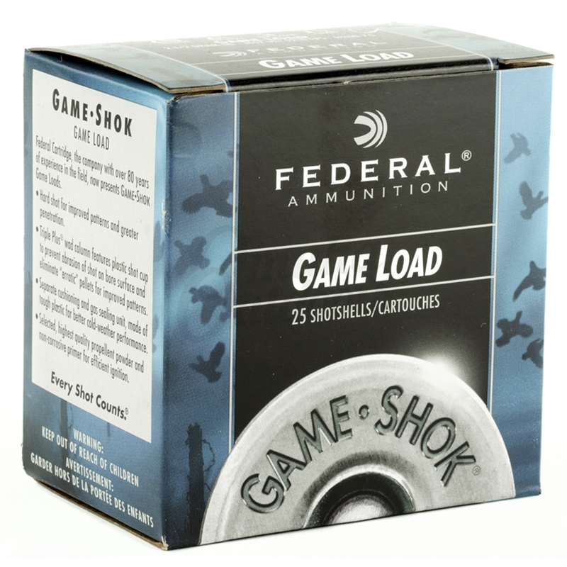Federal Game Load 20 Gauge Ammo 2 3/4" 7/8oz #7.5 Shot Target 250 Rounds