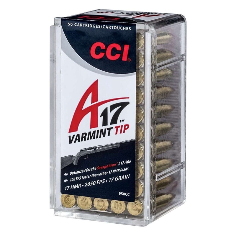 CCI 17 HMR Ammo 17 Grain Varmint Tip – 950CC