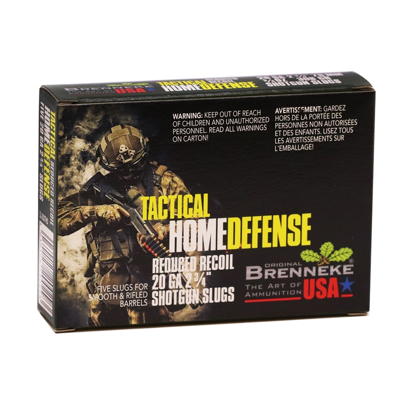 Brenneke USA Tactical Home Defense 20 Gauge Ammo 2-3/4" 3/4 oz Slug - SL-202THD
