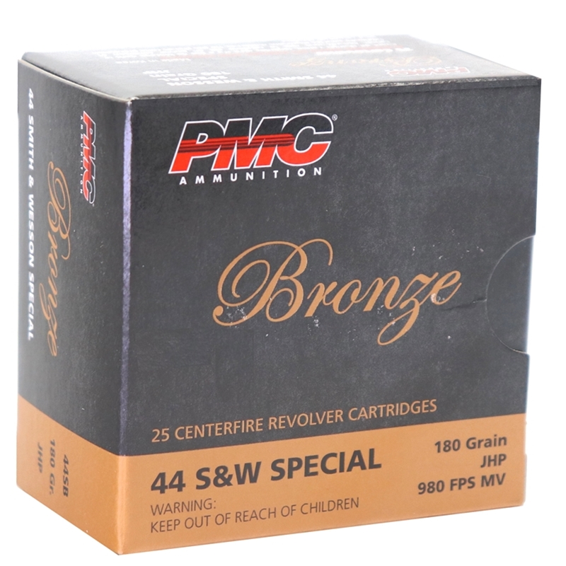 PMC Bronze 44 S&W Special Ammo 180 Grain Jacketed Hollow Point - 44SB