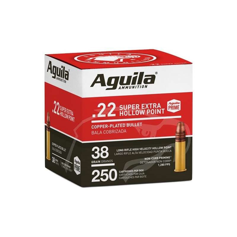 Aguila SuperExtra 22 Long Rifle Ammo 38 Grain Hollow Point - 1B221103