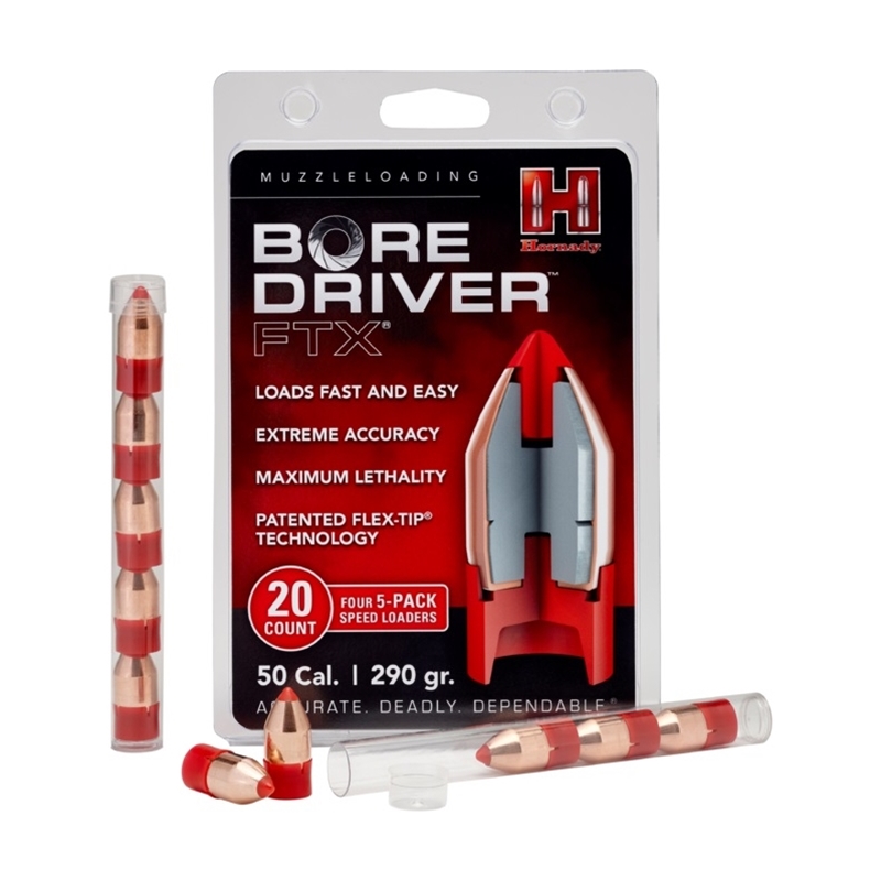 Hornady 50 Cal 499. Ammo 290 Grain Bore Driver  FTX