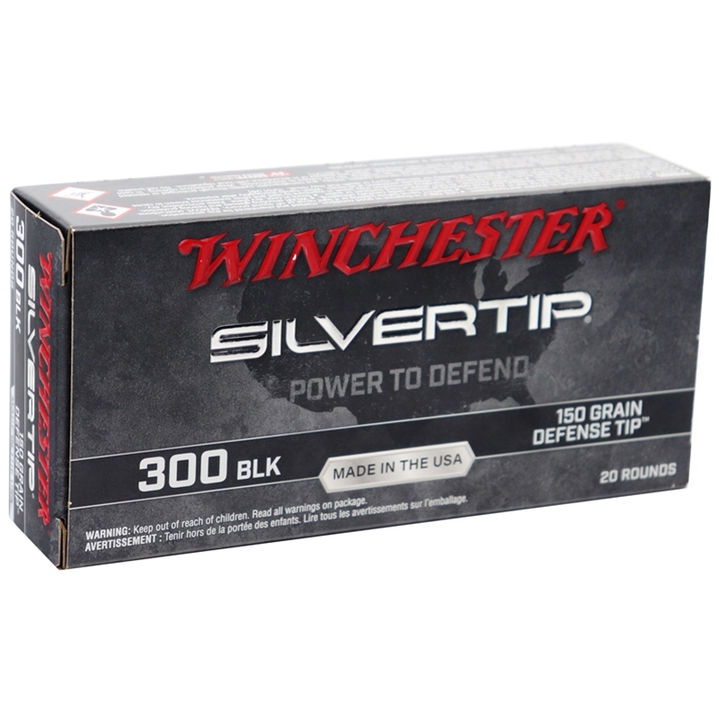 Winchester Silvertip 300 AAC Blackout Ammo 150 Grain Defensive Tip - W300ST