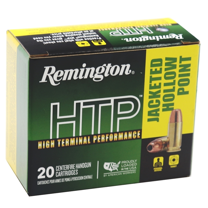 Remington HTP 40 S&W Ammo 155 Grain Jacketed Hollow Point - RTP40SW1A