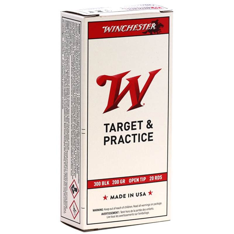 Winchester USA Target 300 AAC Blackout Ammo 200 Grain Open Tip - USA300BLKX