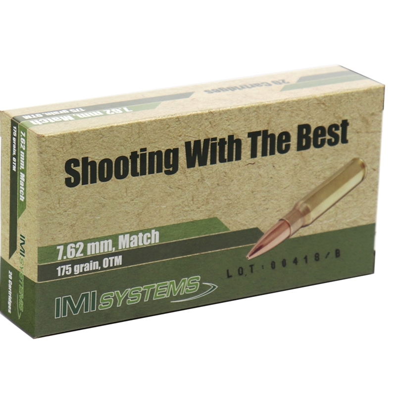 IMI M80 7.62x51mm NATO Ammo 150 Grain Match Full Metal Jacket - IMI7.62x51