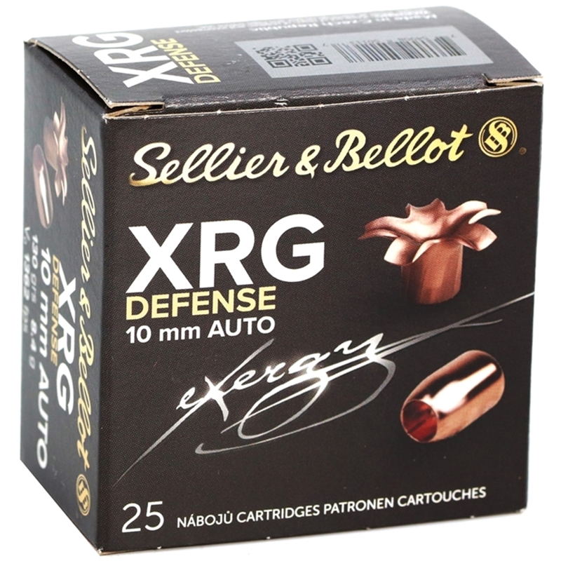 Sellier & Bellot XRG Defense 10mm Ammo 130 Grain Solid Copper Hollow Point V312482