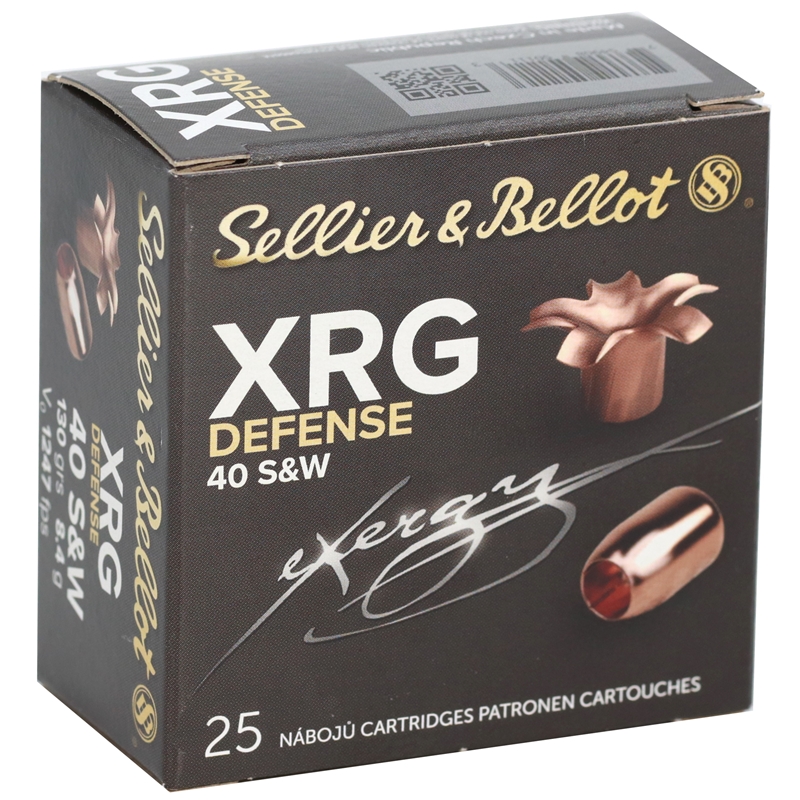 Sellier & Bellot XRG-D 40 S&W Ammo 130 Grain Copper Hollow Point Lead Free - SB40XA