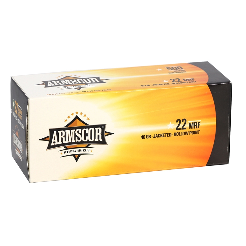    Armscor Precision 22 WMR Ammo 40 Grain Jacketed Hollow Point - 50157