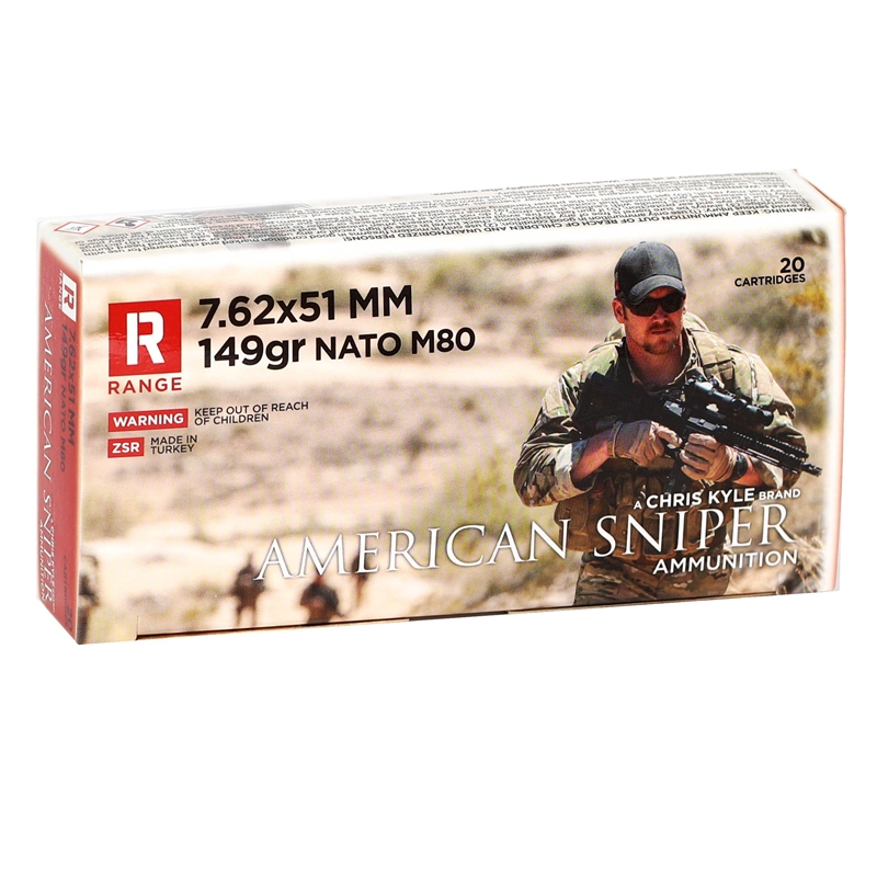 ZSR American Sniper 7.62x51MM NATO M80 Ammo 149 Grain Full Metal Jacket - ZSR762x51