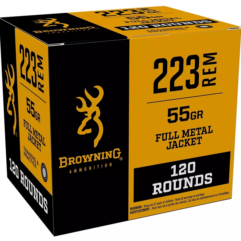 Browning Target and Practice 223 Ammo 55 Grain Full Metal Jacket