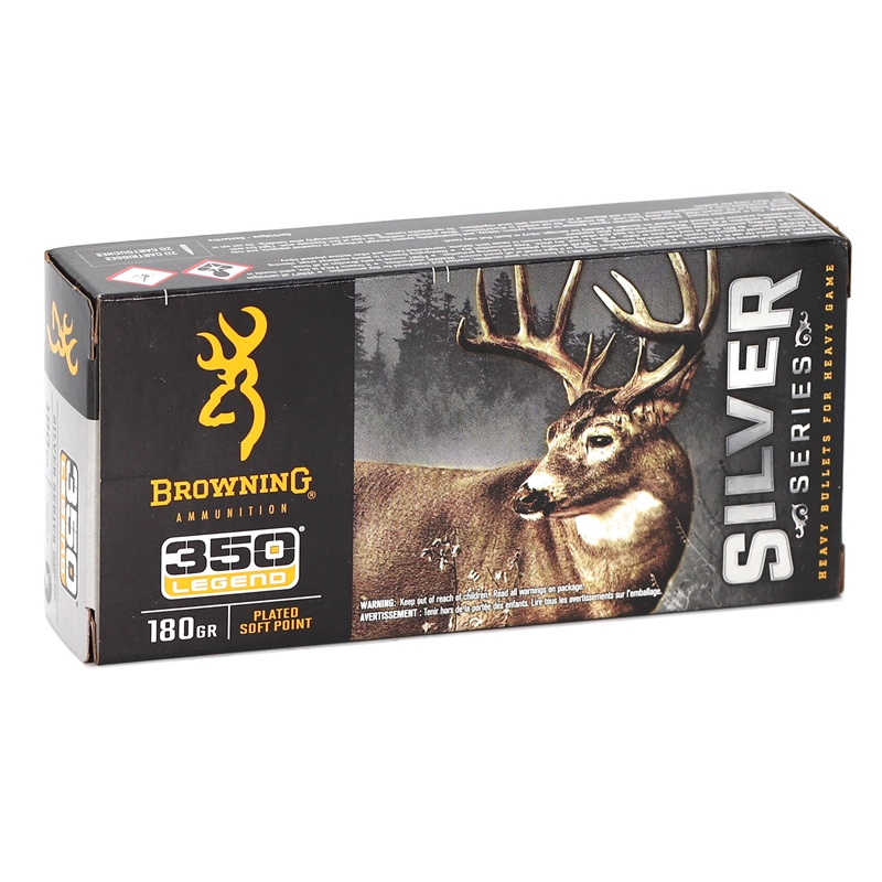 Browning Silver Series 350 Legend Ammo 180 Grain Plated Soft Point - B192603501