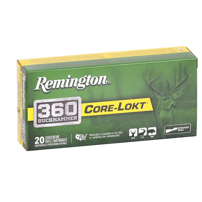 Remington Core-Lokt  360 Buckhammer Ammo 200 Grain Jacketed Soft Point - R360BH2